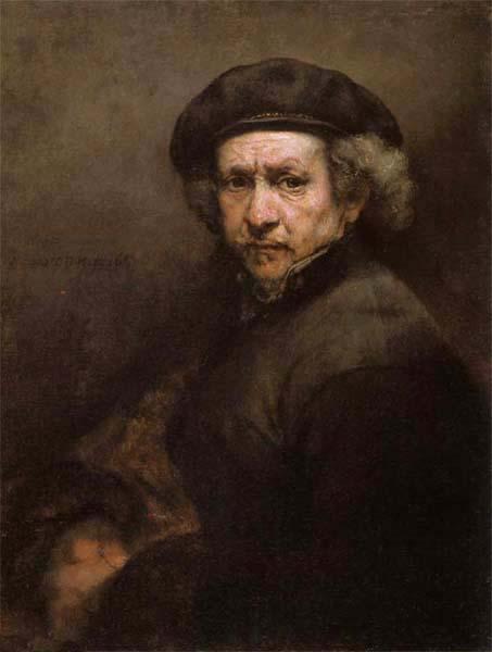 Rembrandt van rijn Self-Portrait Sweden oil painting art